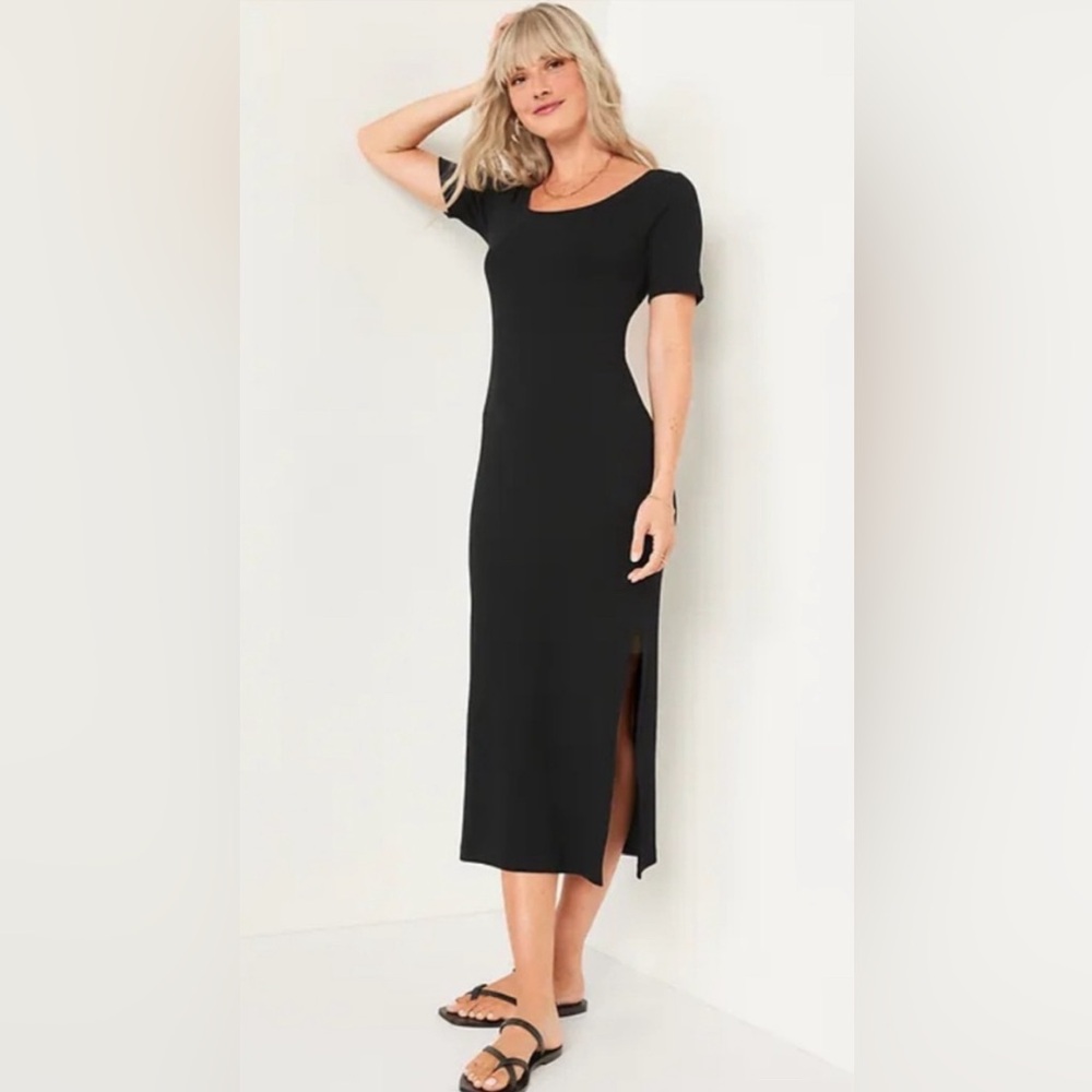 Old navy ribbed short sleeve maxi dress-plus size